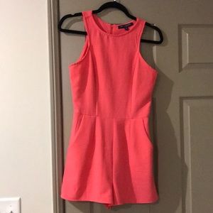 Peach sleeveless romper